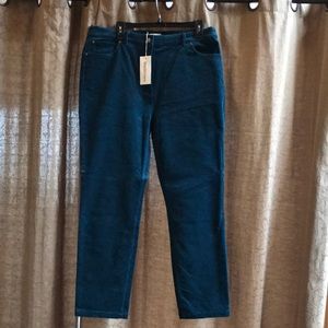 WoolOvers women’s teal corduroy trousers new with tag, size 12